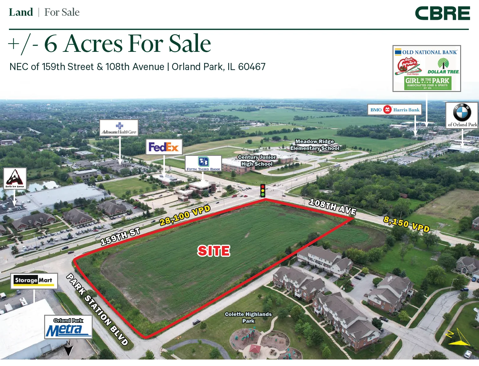 Land in Orland Park, IL — Sale in Orland Park, IL, photo 1 of 3