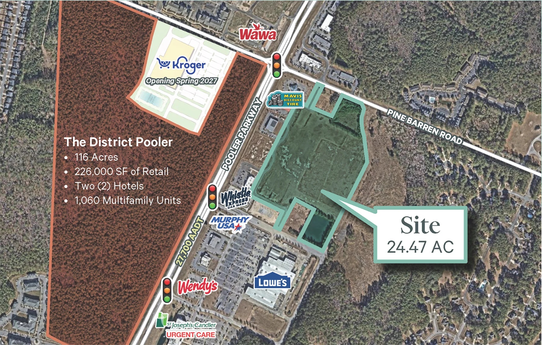 SEC Pooler Pkwy & Pine Barren Rd | Land — Sale in Pooler, GA, photo 1 of 1