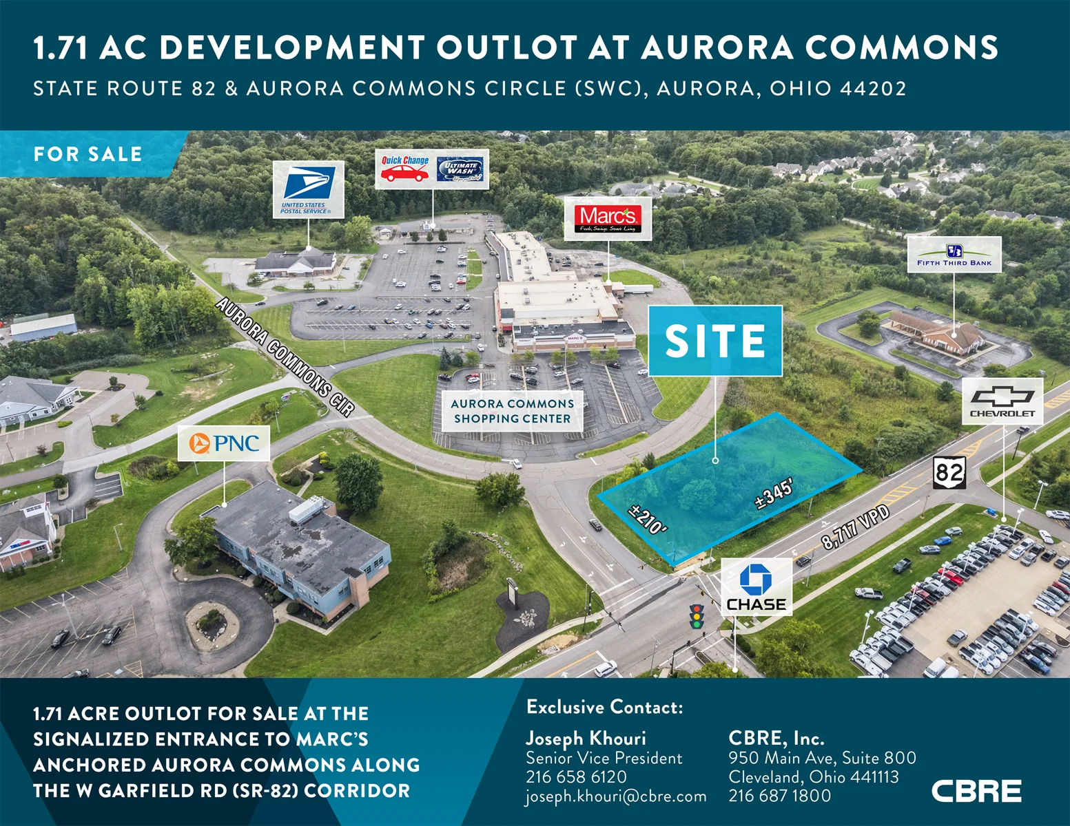 1.71 AC Development Outlot at Aurora Commons — Sale in Aurora, OH, photo 1 of 5