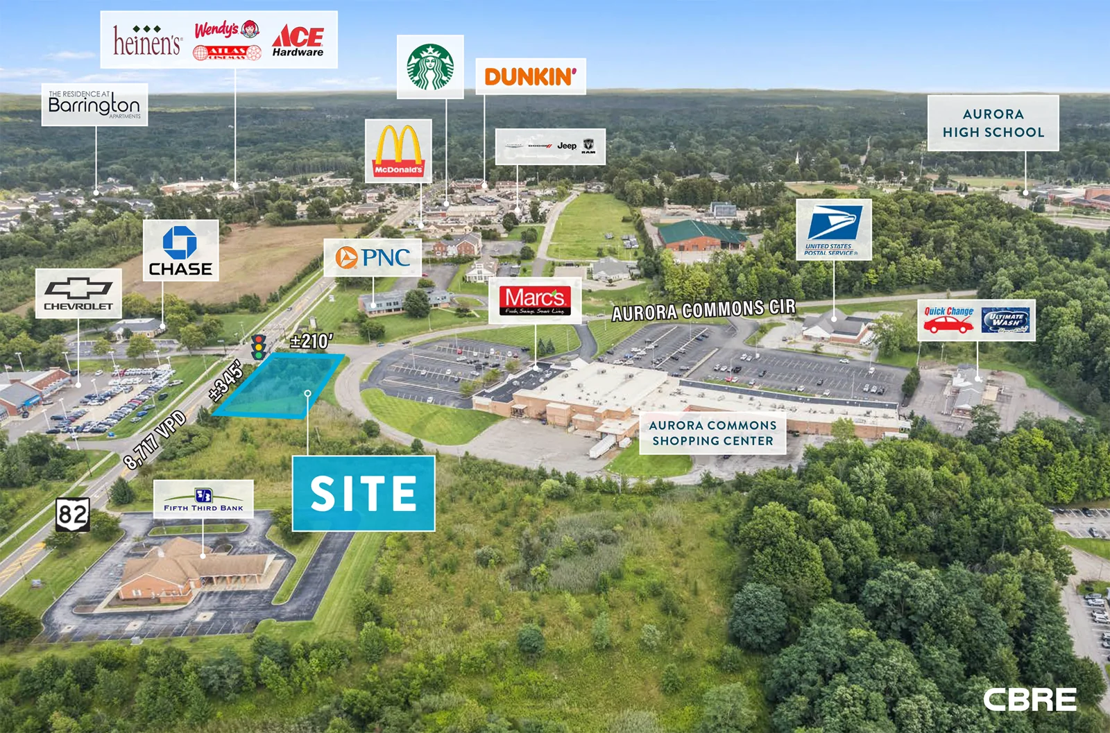 1.71 AC Development Outlot at Aurora Commons — Sale in Aurora, OH, photo 2 of 5