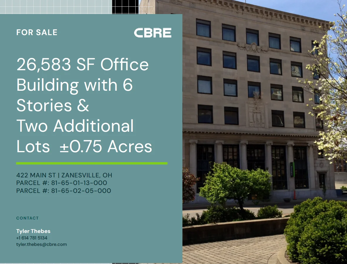Zanesville Office building + 2 additional lots — Sale in Zanesville, OH, photo 1 of 2