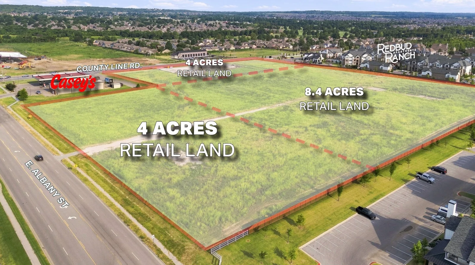 Albany & County Line Development Land — Sale in Broken Arrow, OK, photo 1 of 3