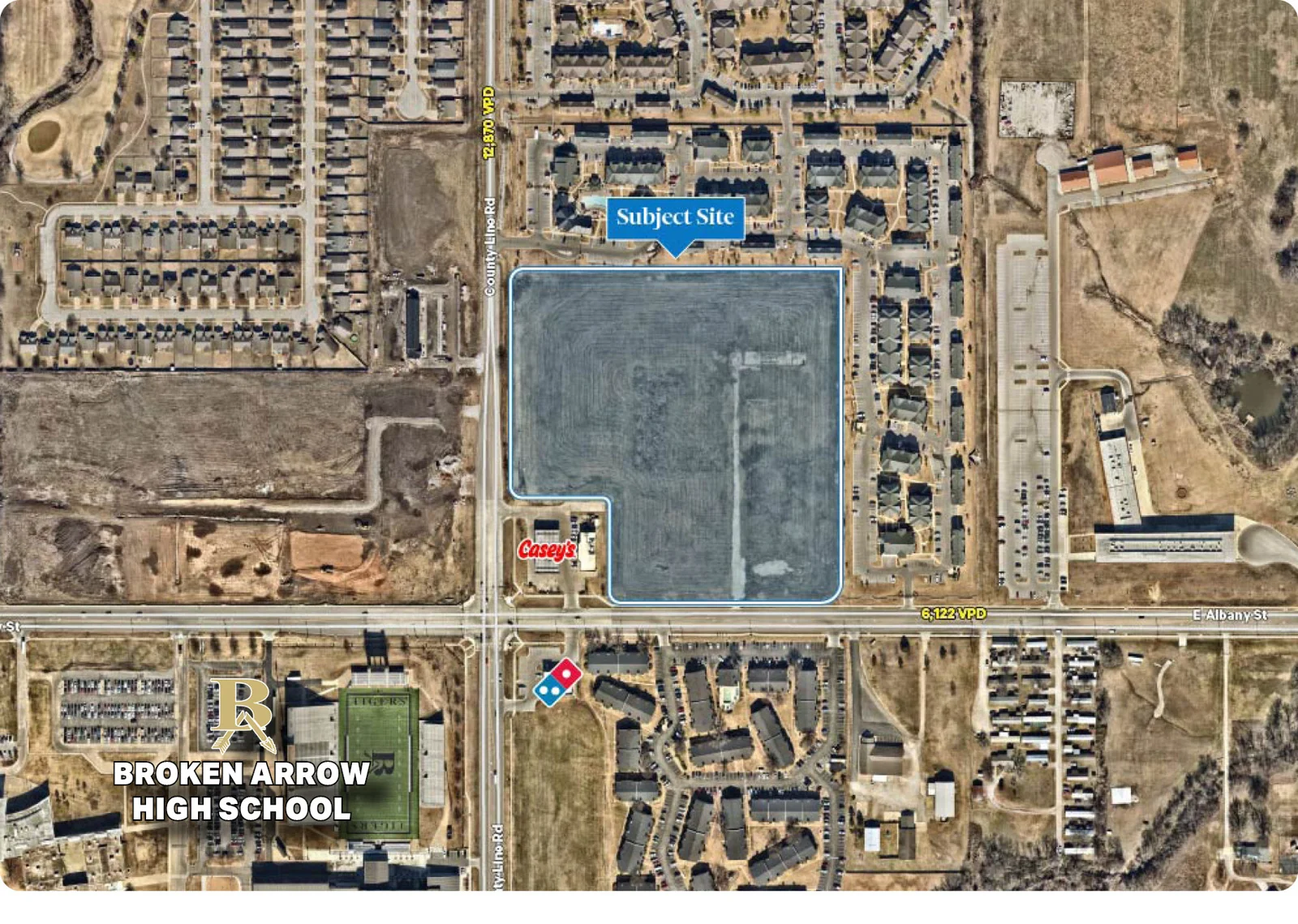 Albany & County Line Development Land — Sale in Broken Arrow, OK, photo 2 of 3