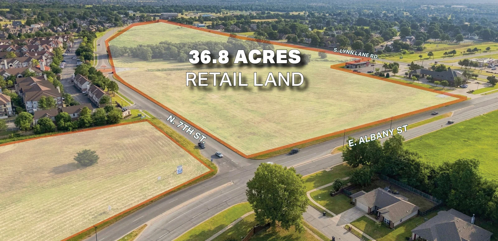 Albany & Lynn Lane Development Land - land for sale in broken arrow, OK