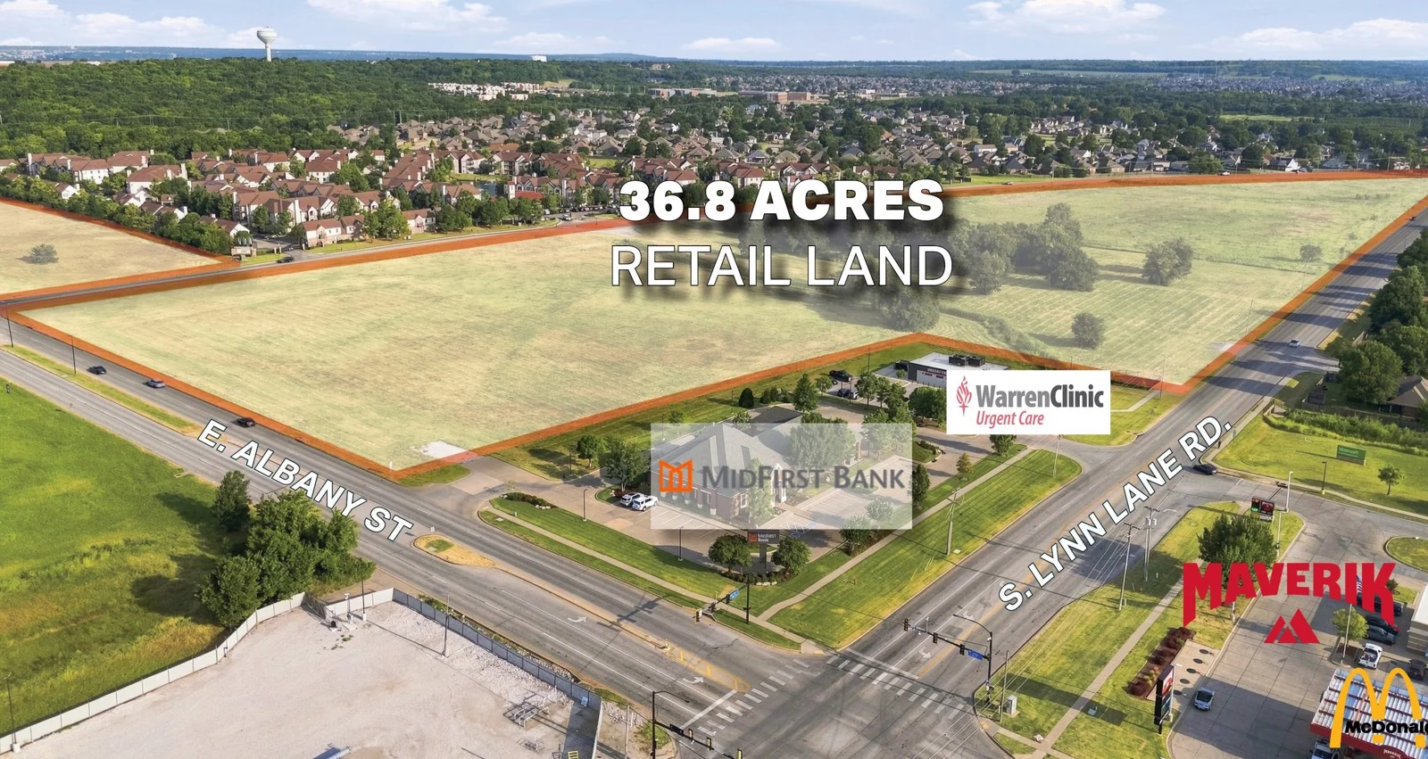 Albany & Lynn Lane Development Land — Sale in Broken Arrow, OK, photo 2 of 2