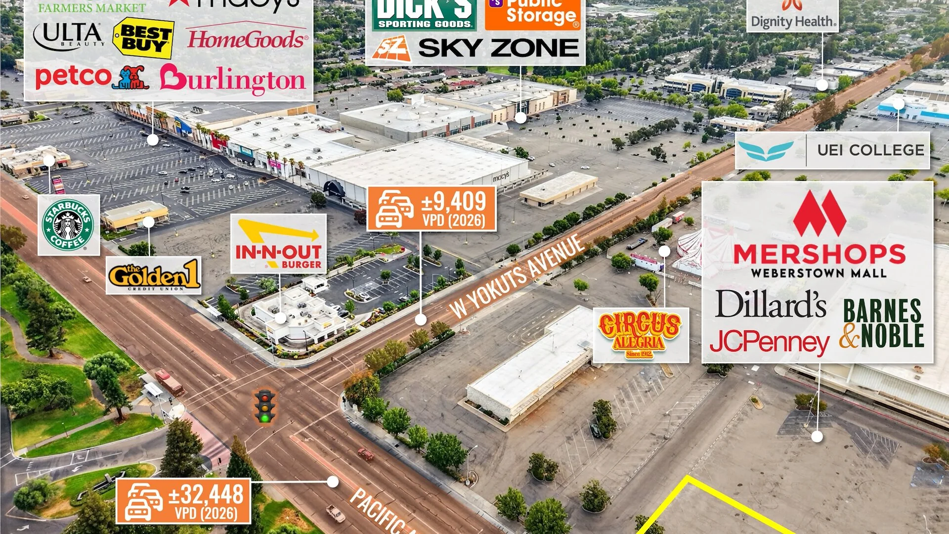 $1 Auction - REIT Sale | Weberstown Mall Outparcel |… — Sale in Stockton, CA, photo 2 of 5