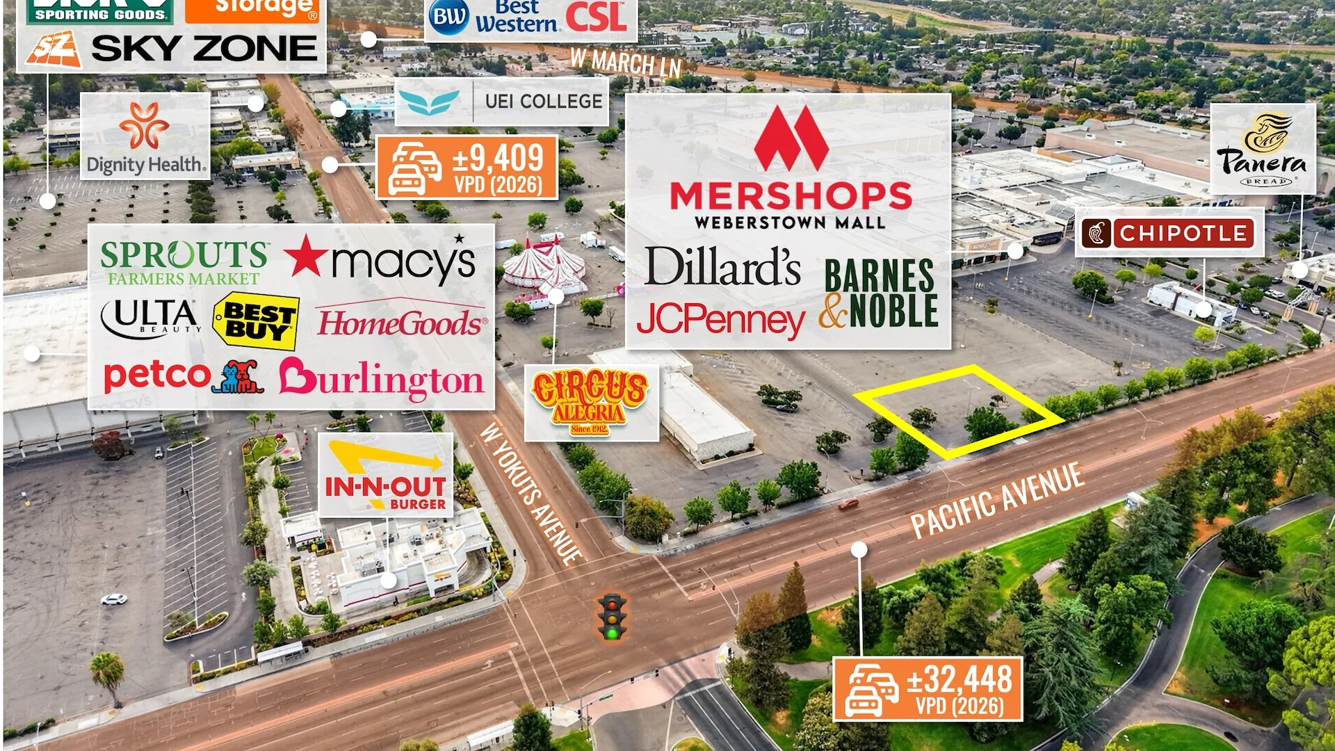 $1 Auction - REIT Sale | Weberstown Mall Outparcel |… — Sale in Stockton, CA, photo 3 of 5