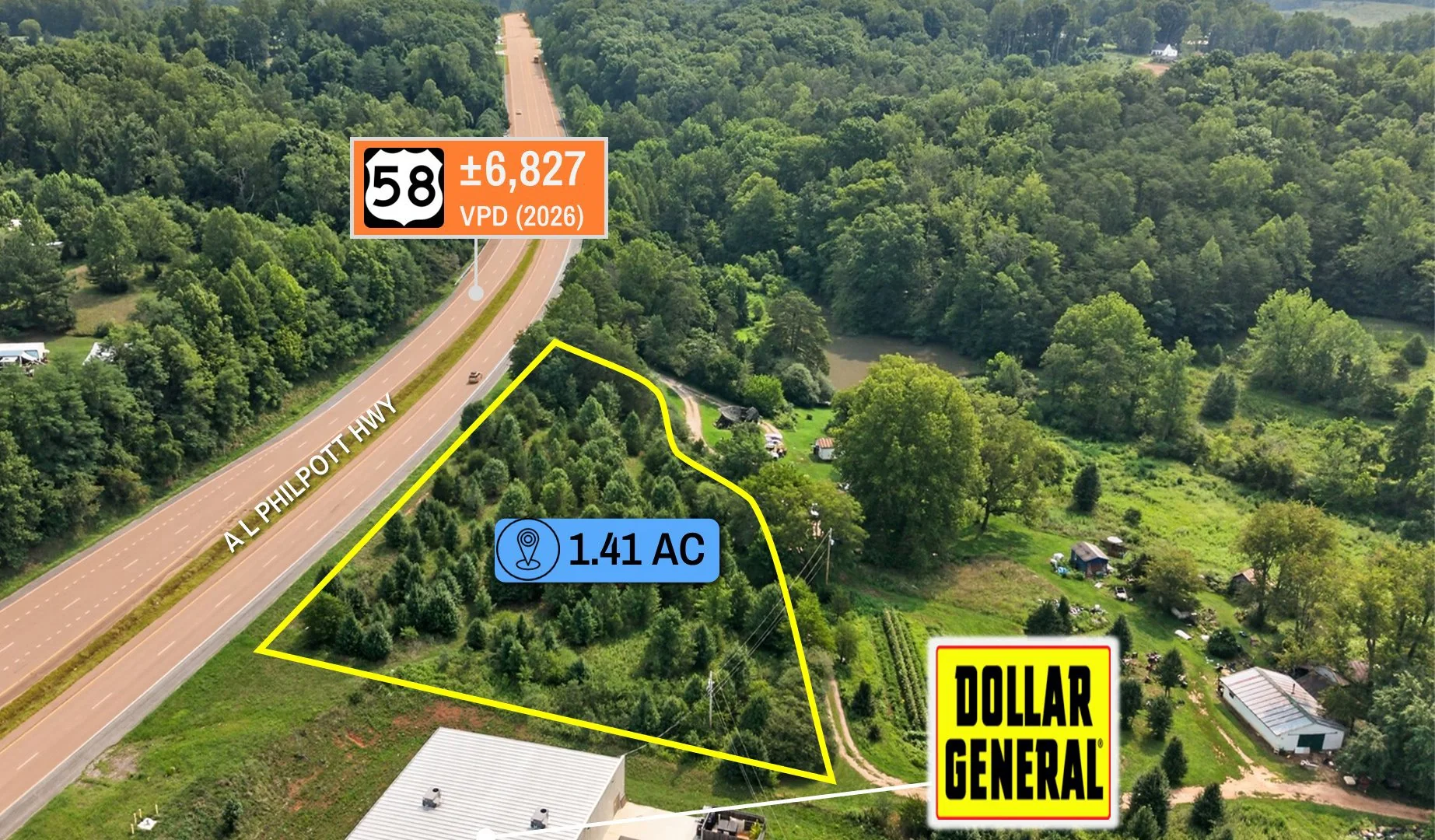 $1 Auction – 1.41 Acre Parcel | Dollar General… — Sale in Spencer, VA, photo 5 of 8