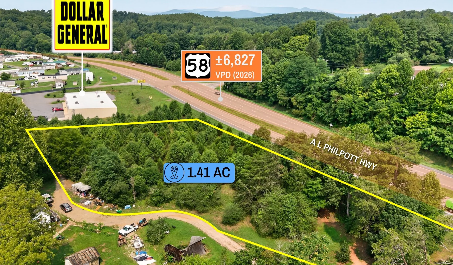 $1 Auction – 1.41 Acre Parcel | Dollar General… — Sale in Spencer, VA, photo 8 of 8
