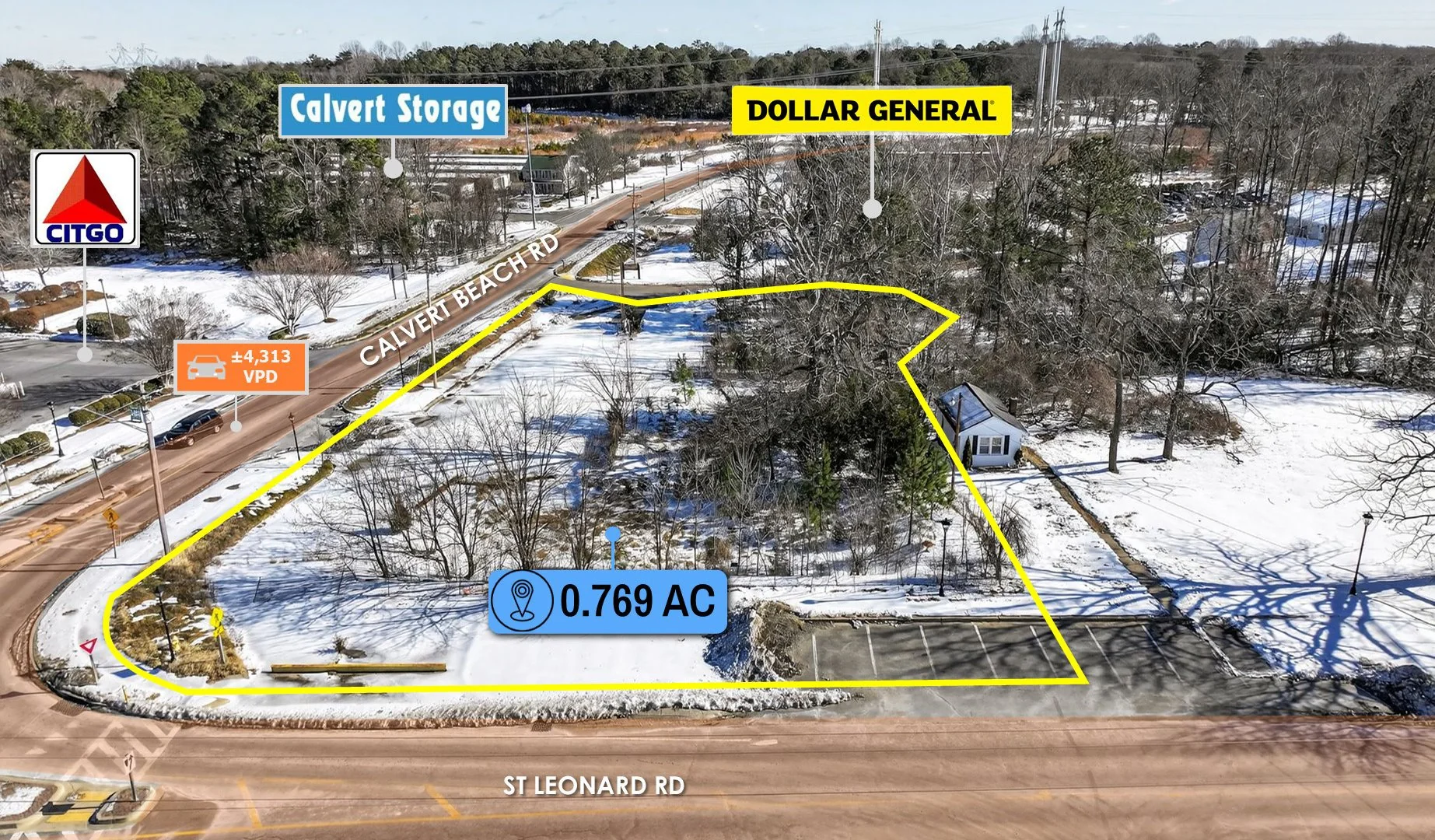 $1 Auction – Dollar General Adjacent Hard Corner… — Sale in Saint Leonard, MD, photo 4 of 8