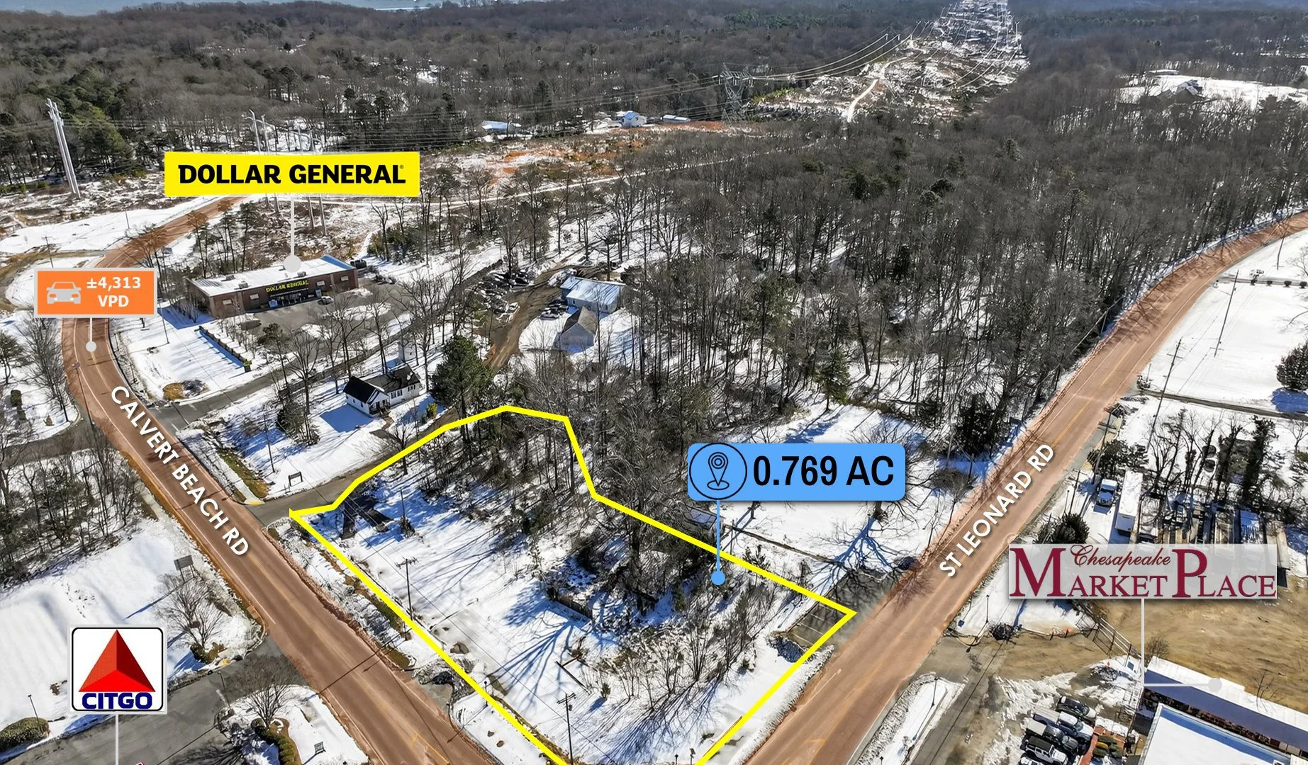 $1 Auction – Dollar General Adjacent Hard Corner… — Sale in Saint Leonard, MD, photo 6 of 8