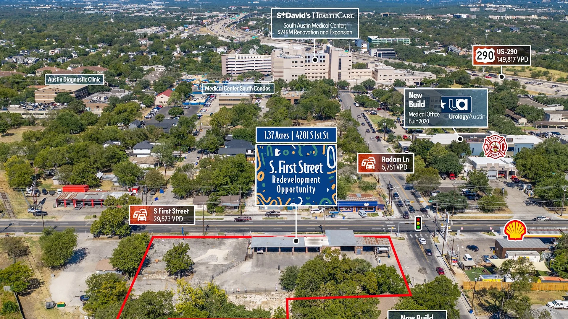 1.37 Acre Prime Redevelopment Opportunity — Sale in Austin, TX, photo 3 of 3