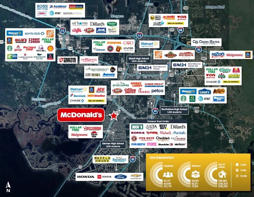 McDonald's | Corp-Guaranteed NNN GL | 4.50% CAP | 10%… — Sale in Slidell, LA, photo 2 of 3