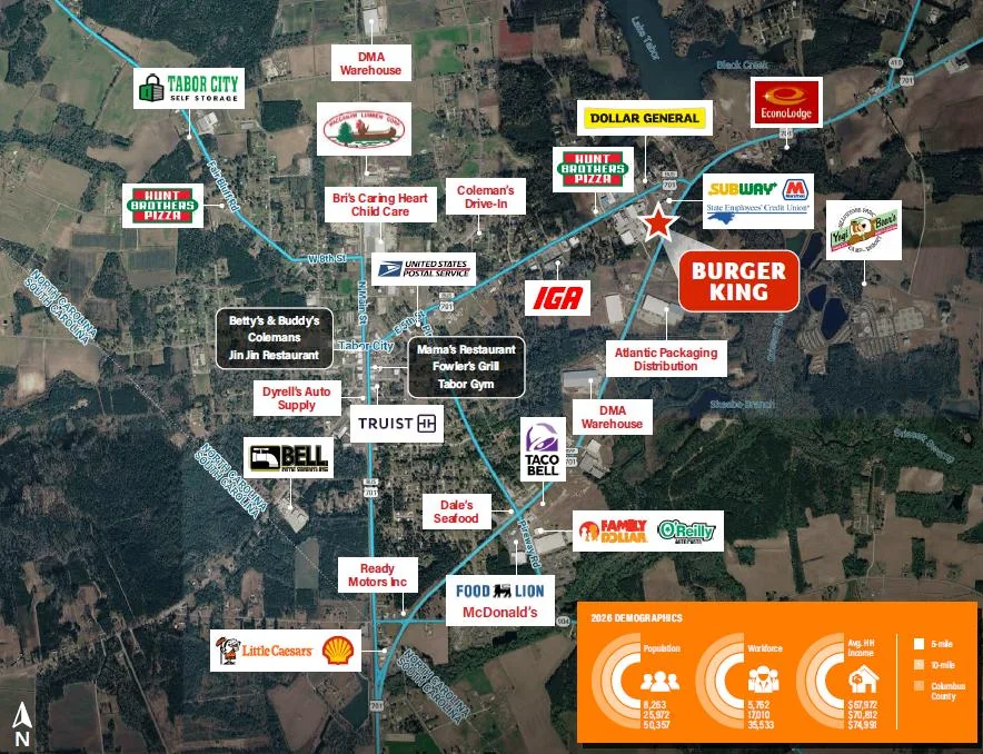 Burger King | Corp Guaranty | ±14-Yr NNN | 2025… — Sale in Tabor City, NC, photo 2 of 3