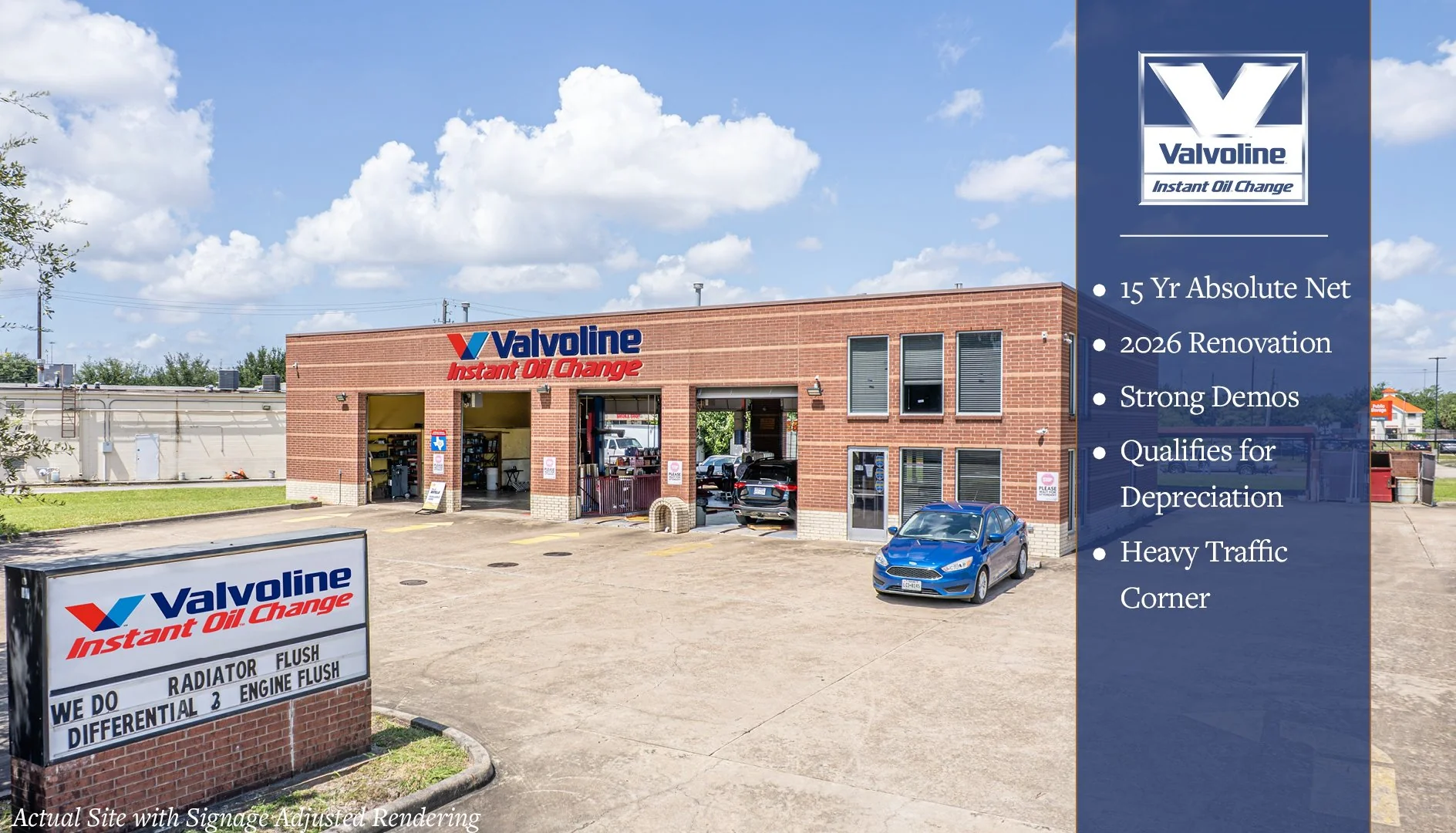 Valvoline | Below Market Rent | Includes Building &… — Sale in Houston, TX, photo 1 of 6