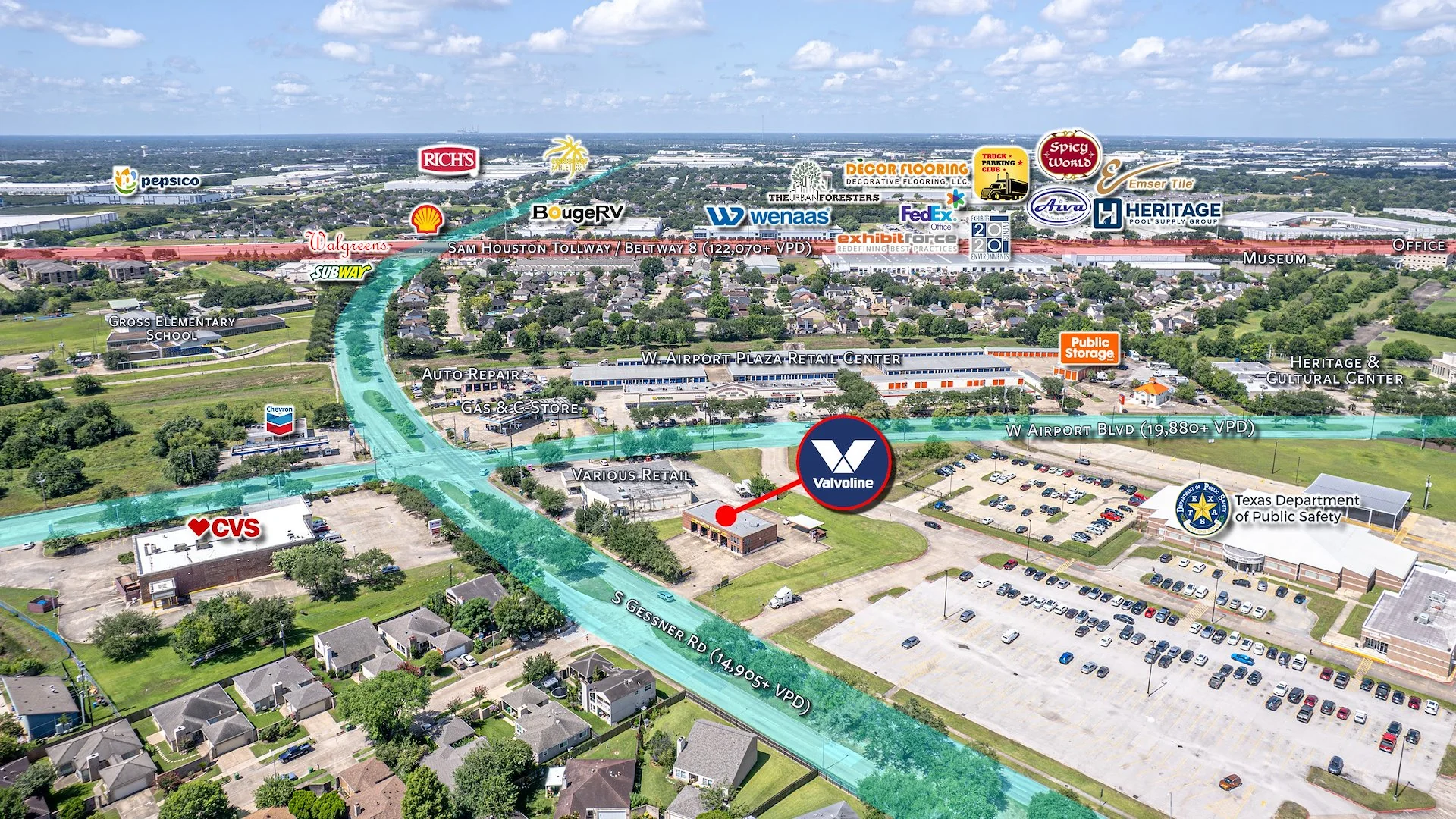 Valvoline | Below Market Rent | Includes Building &… — Sale in Houston, TX, photo 3 of 6