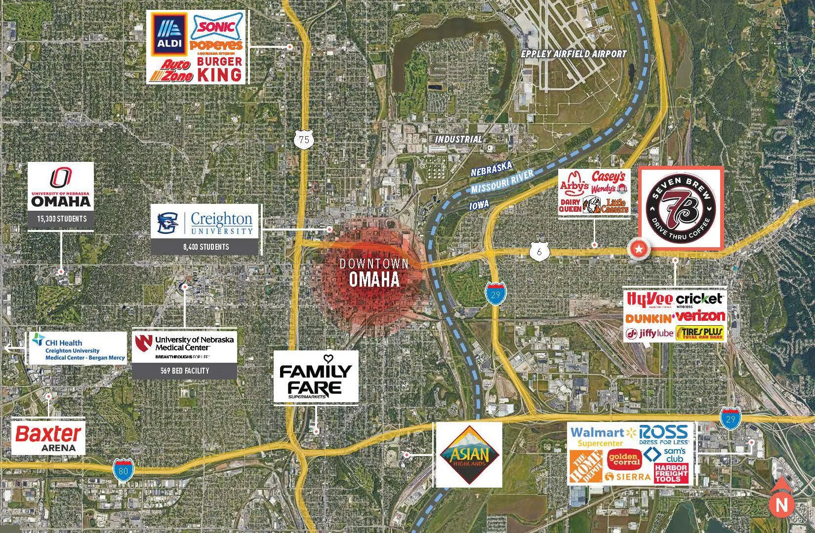 7 Brew & US Bank ATM Ground Leases — Sale in Council Bluffs, IA, photo 3 of 5