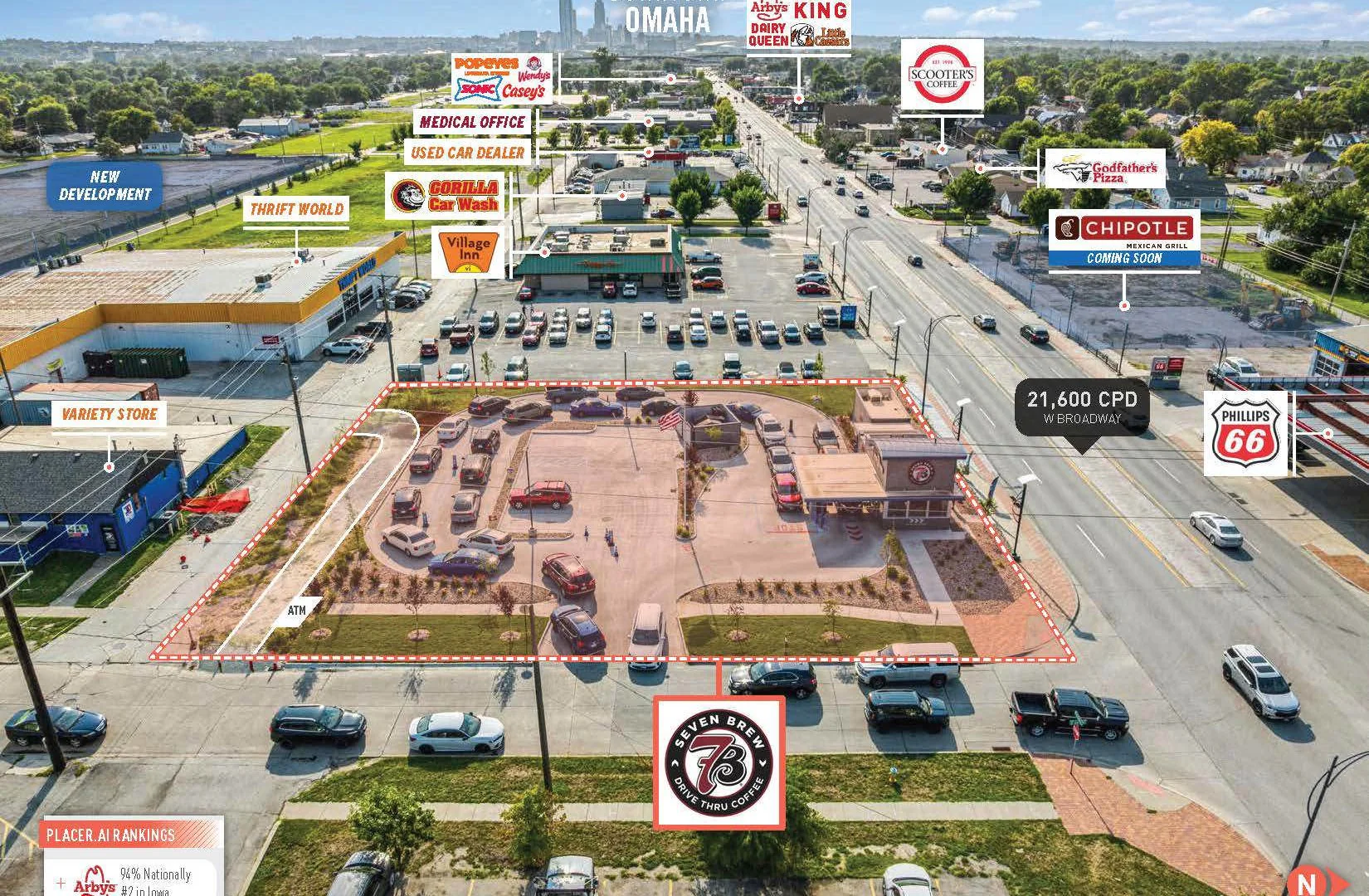 7 Brew & US Bank ATM Ground Leases — Sale in Council Bluffs, IA, photo 5 of 5