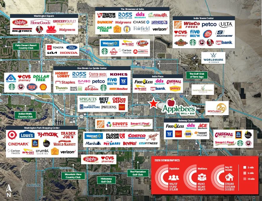 Applebee's | 7.00% CAP | NNN | Low Rent-to-Sales |… — Sale in Indio, CA, photo 2 of 3