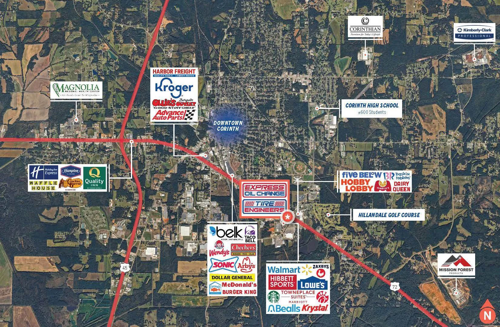 Express Oil Change Sale-Leaseback (Mavis Guaranty) — Sale in Corinth, MS, photo 3 of 5