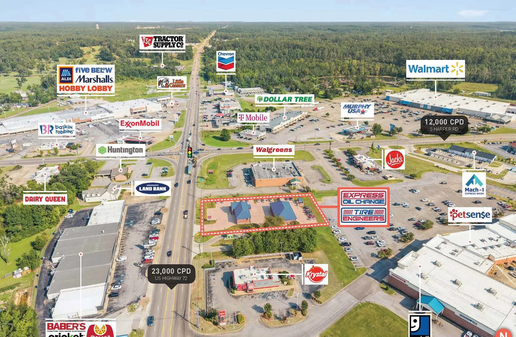 Express Oil Change Sale-Leaseback (Mavis Guaranty) — Sale in Corinth, MS, photo 4 of 5