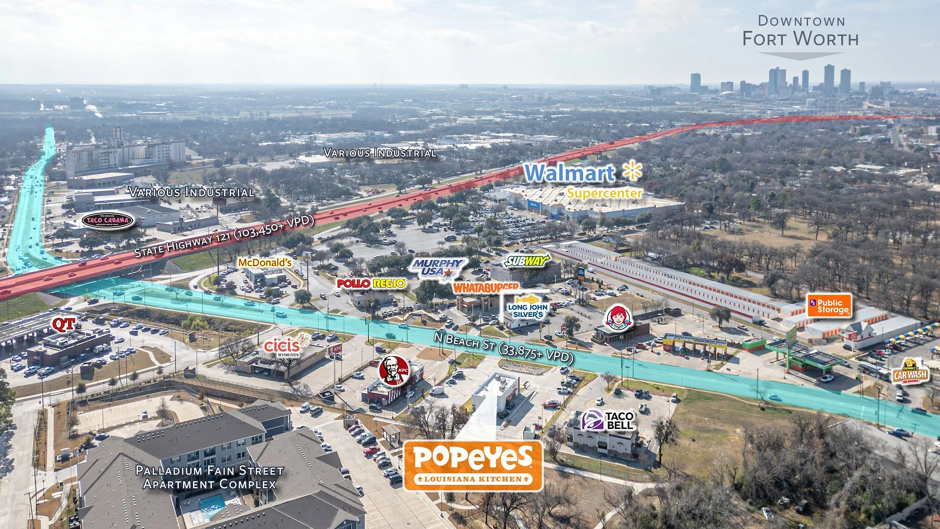 Popeyes w/ Dr-Thru | 20 Year Absolute Net Lease |… — Sale in Fort Worth, TX, photo 1 of 8