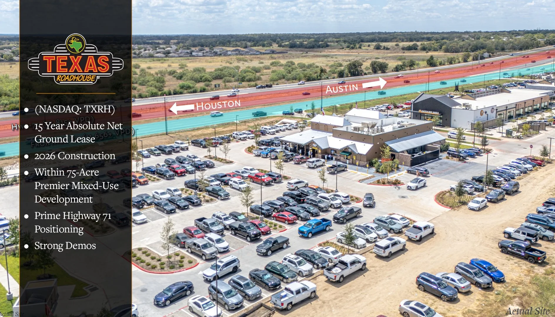 Corp. Texas Roadhouse (NASDAQ: TXRH) | 15Yr Abs. Net… — Sale in Bastrop (Austin Msa), TX, photo 1 of 8