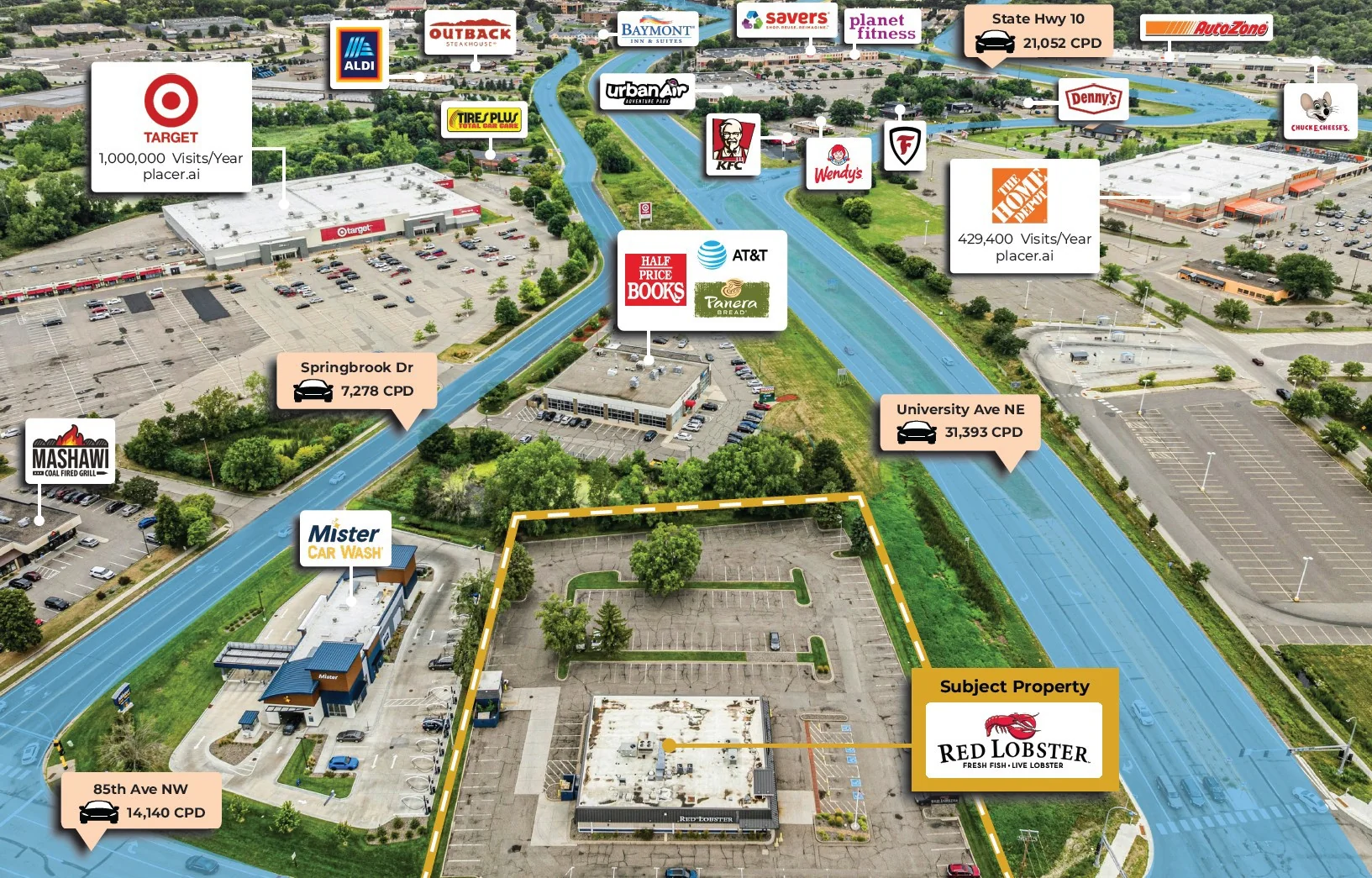 Red Lobster | Target Outparcel | 45,000+ Cars Per Day… — Sale in Minneapolis, MN, photo 2 of 4
