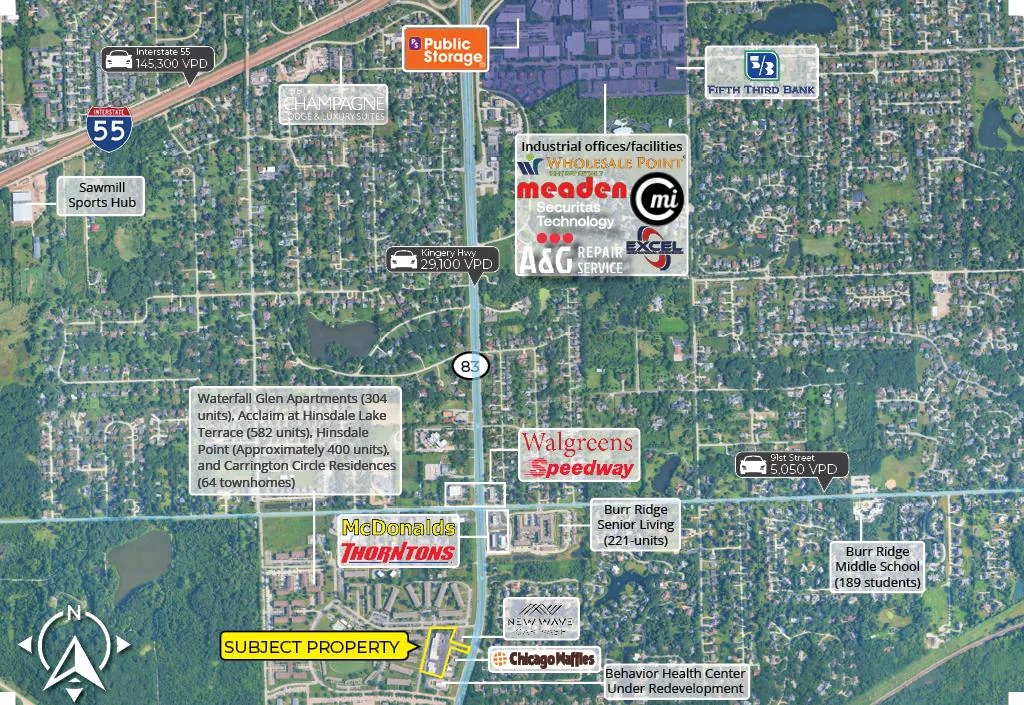 Somerset Plaza | Unanchored Strip Retail | DuPage… — Sale in Willowbrook, IL, photo 4 of 8