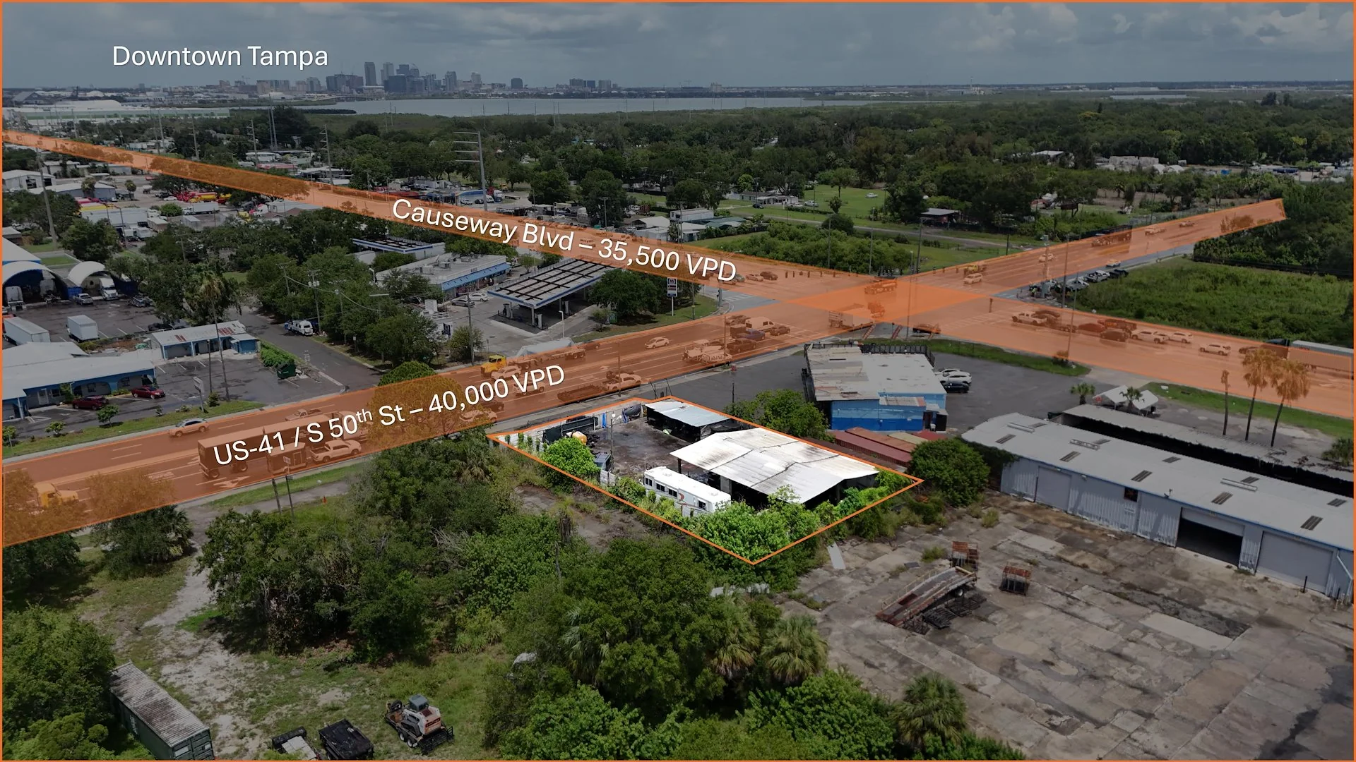 East Tampa | 0.32 AC | CI Zoning | 40,000 VPD — Sale in Tampa, FL, photo 1 of 5