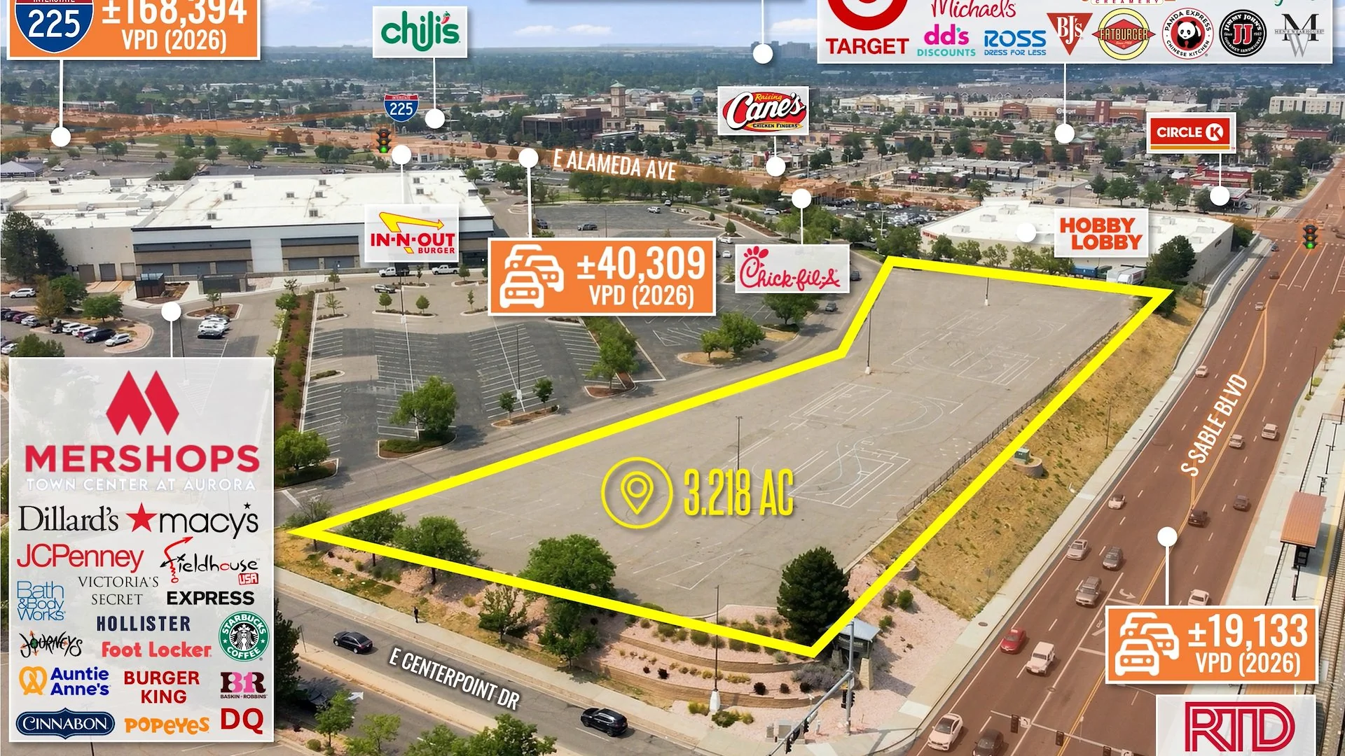 $1 Auction - REIT Sale | Town Center at Aurora | 150-Unit Apartment Concept - land for sale in denver, CO