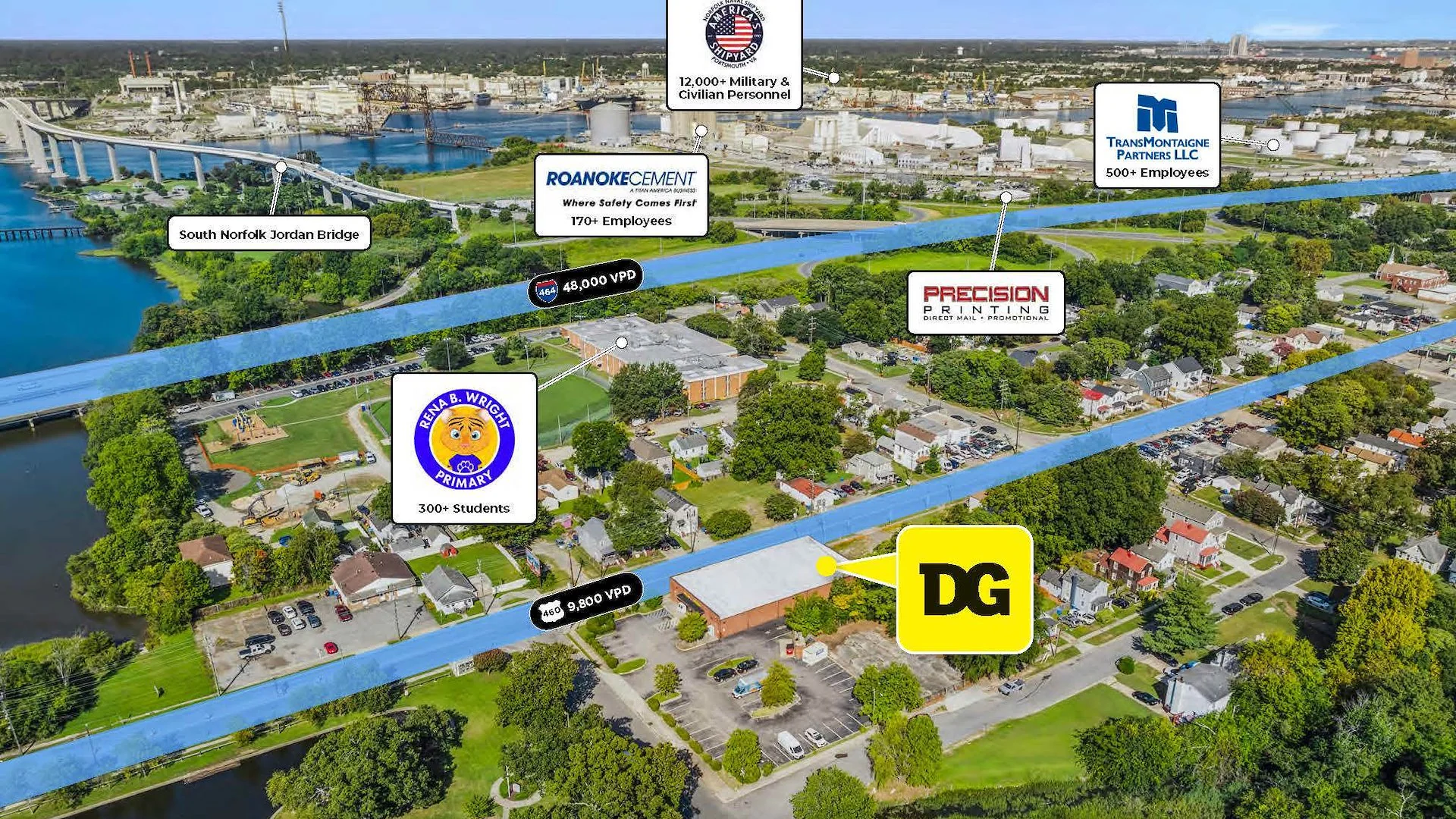 Dollar General | 5 Mile Pop: 255,000 — Sale in Chesapeake, VA, photo 2 of 5
