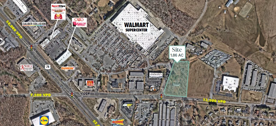 Walmart Anchored Outparcel - other for sale in indian trail, NC