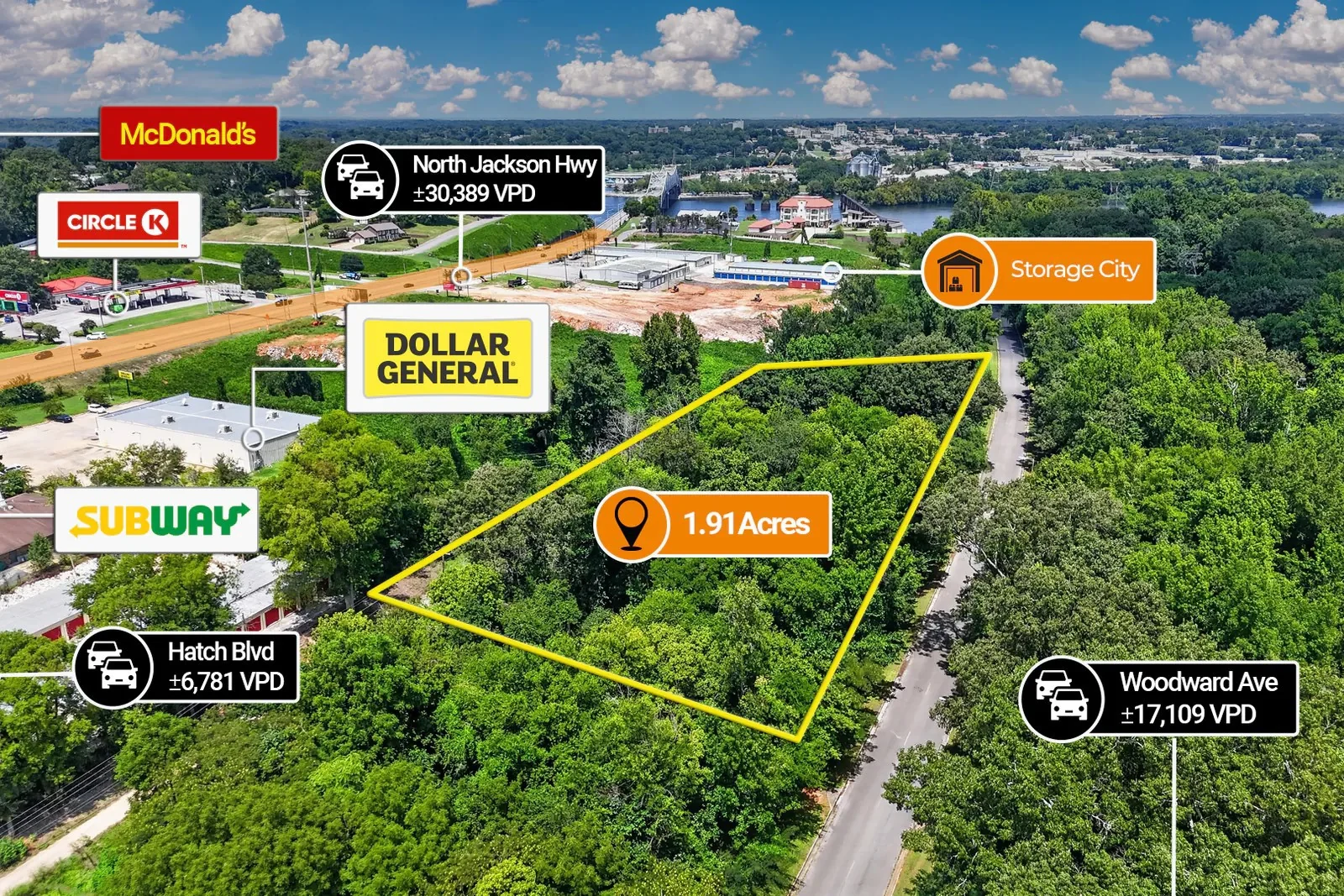 $1 Auction – 1.91 Acre Parcel | 30K VPD | Dollar… — Sale in Sheffield, AL, photo 4 of 4