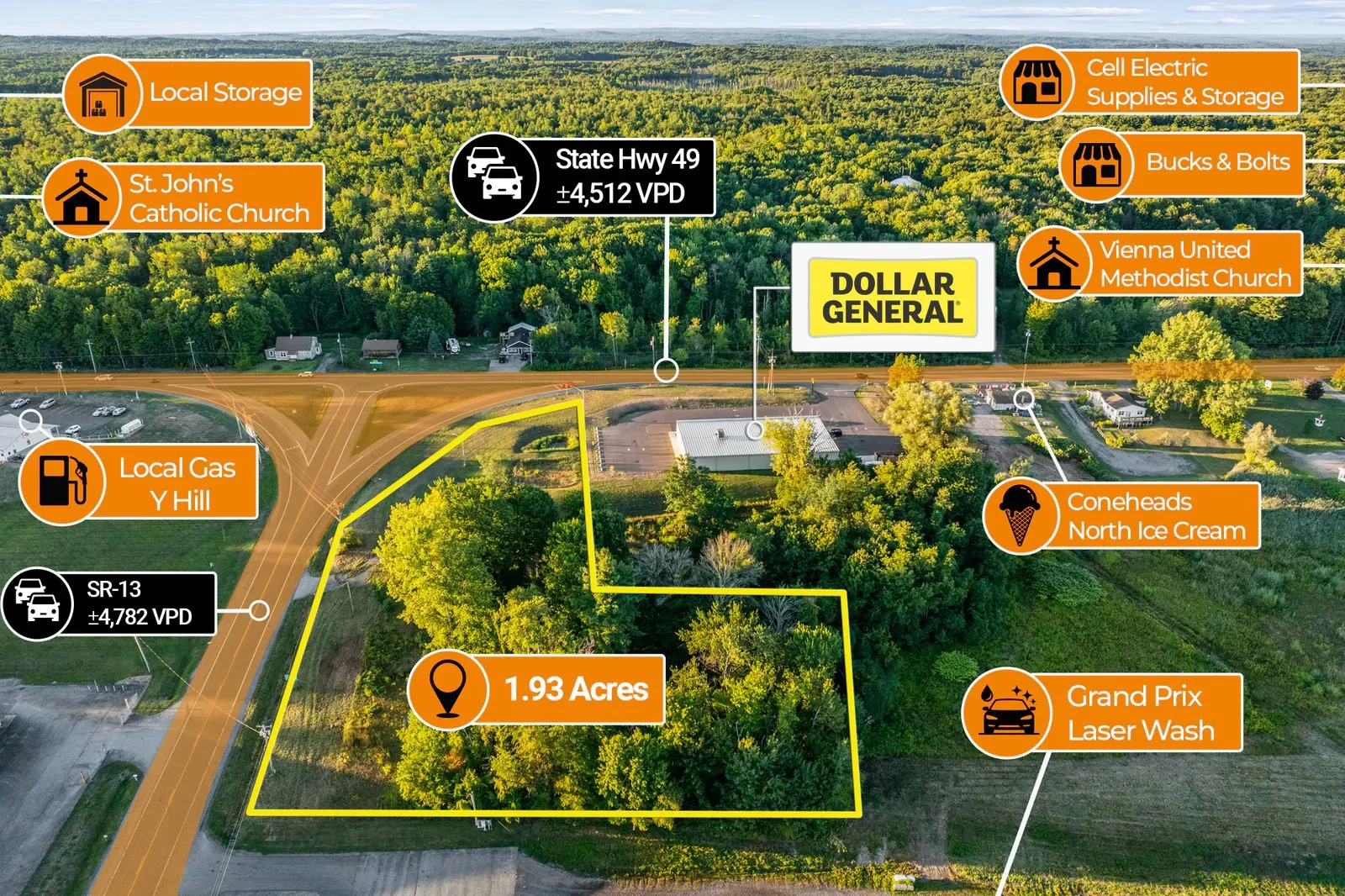 $1 Auction – 1.93 Acre Commercial Site | 9K VPD |… — Sale in Blossvale, NY, photo 3 of 5