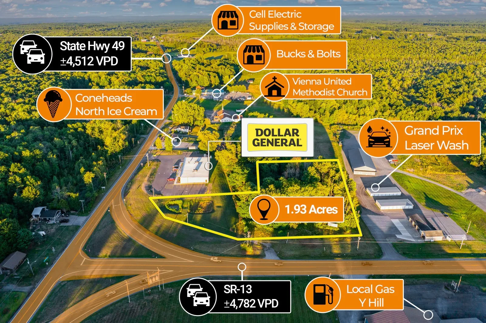 $1 Auction – 1.93 Acre Commercial Site | 9K VPD |… — Sale in Blossvale, NY, photo 4 of 5