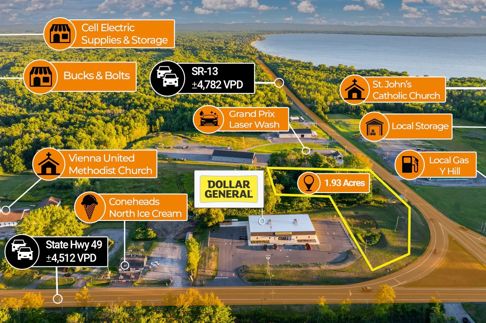 $1 Auction – 1.93 Acre Commercial Site | 9K VPD |… — Sale in Blossvale, NY, photo 5 of 5