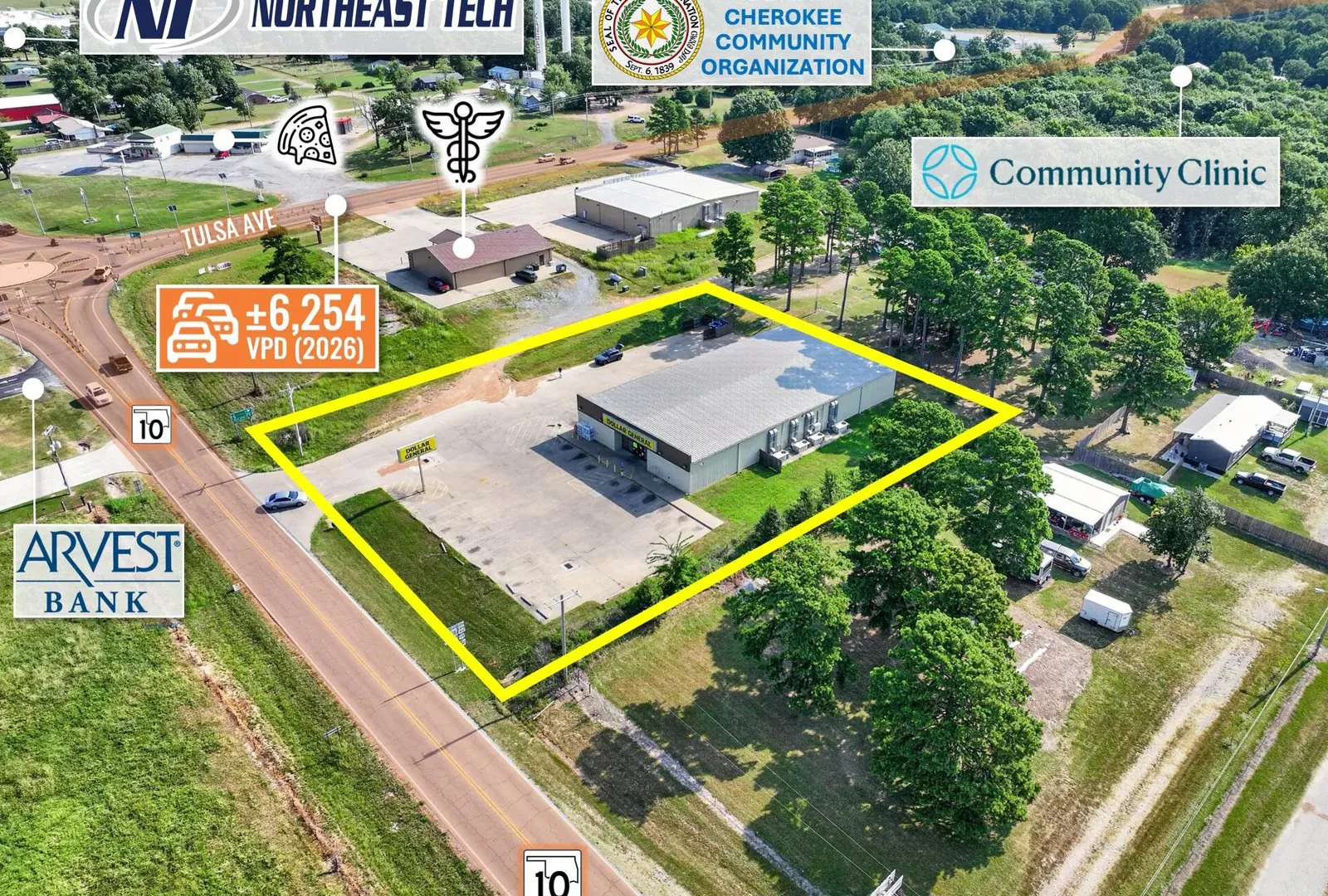 $1 Auction - REIT Sale | Former Dollar General |… — Sale in Kansas, OK, photo 5 of 6