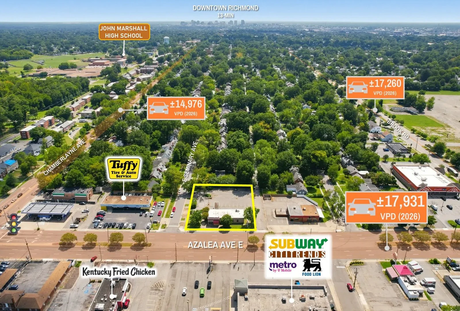 $1 Auction – Former SunTrust Bank | 18K VPD | Three… — Sale in Richmond, VA, photo 1 of 8