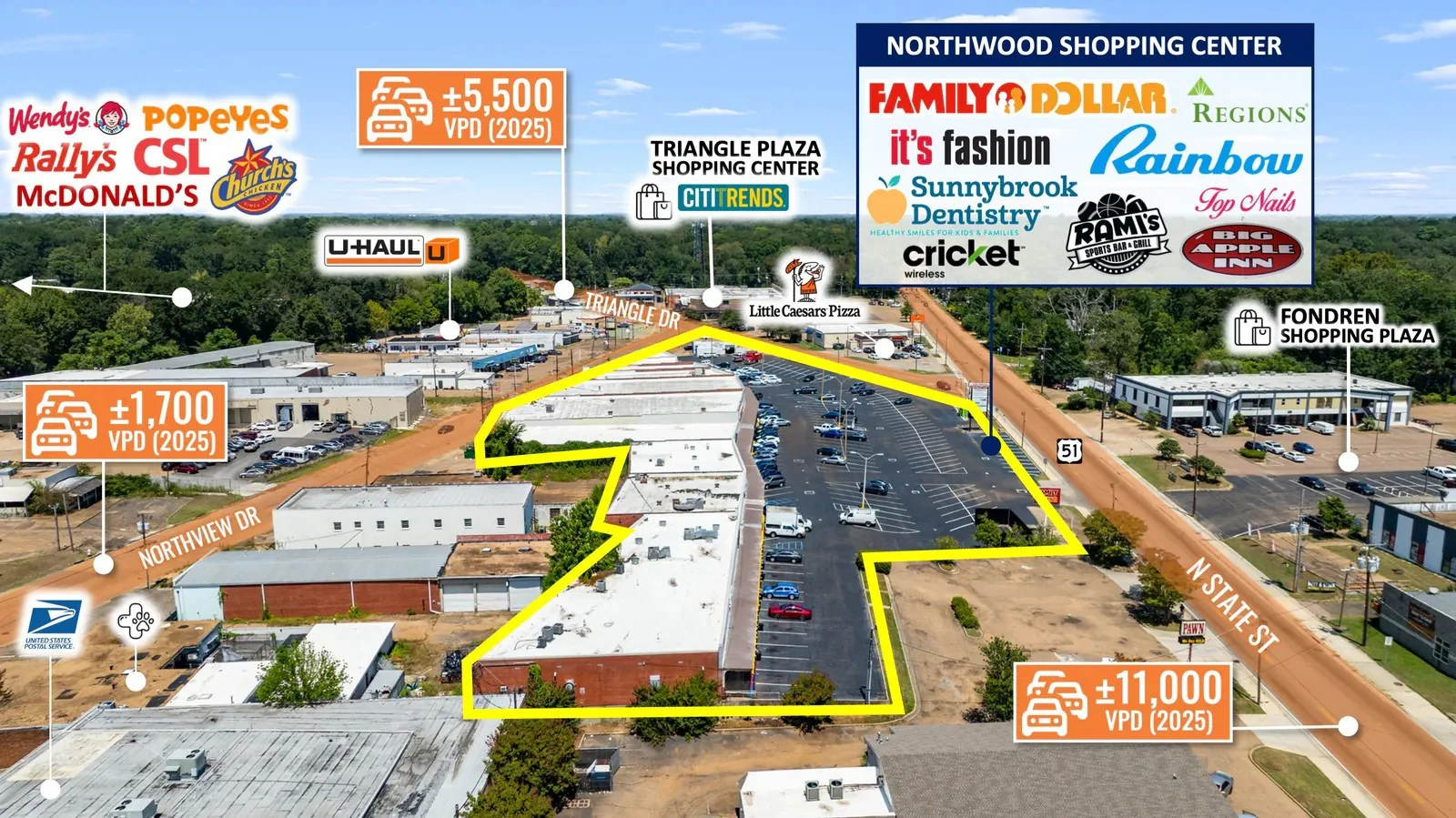 Auction - Retail | 97% Occupied | 62% Nationals |… — Sale in Jackson, MS, photo 2 of 8