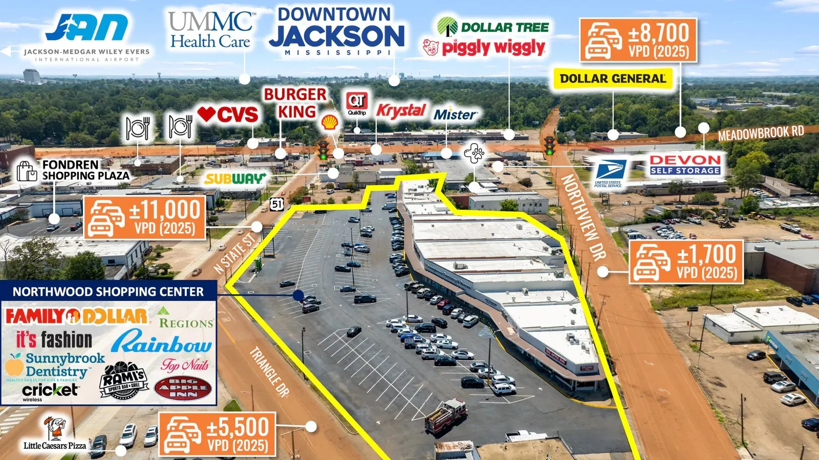Auction - Retail | 97% Occupied | 62% Nationals |… — Sale in Jackson, MS, photo 8 of 8