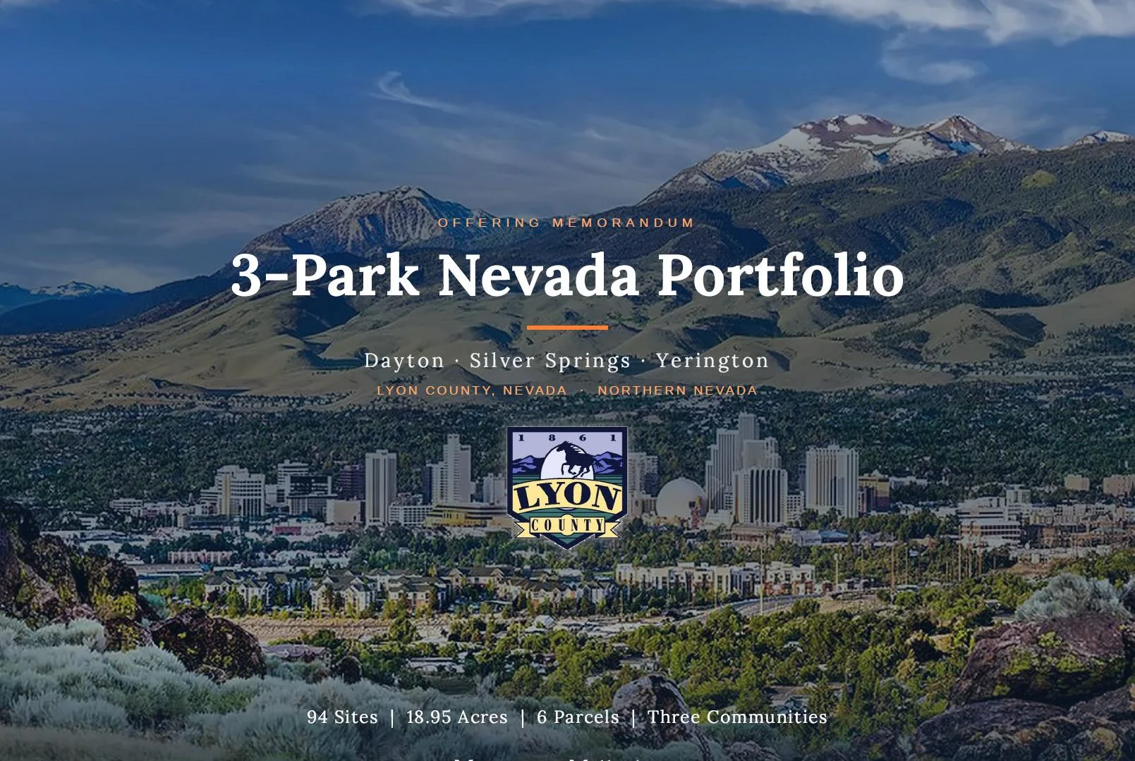 Dayton Valley MHP — Sale in Dayton, NV, photo 1 of 7