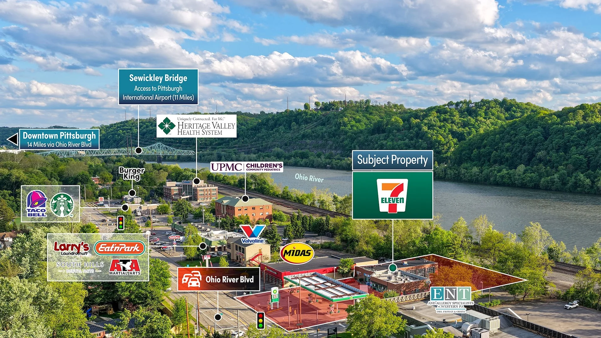 7-Eleven (New 20-Year Absolute Net Lease) — Sale in Sewickley, PA, photo 3 of 4