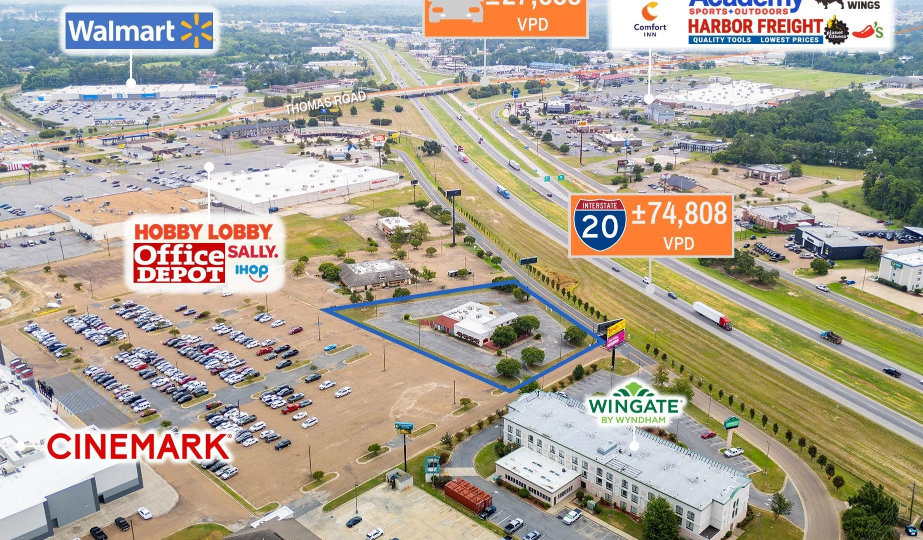 $1 Auction – Former 5,688 SF Restaurant | 75K VPD |… — Sale in West Monroe, LA, photo 2 of 8