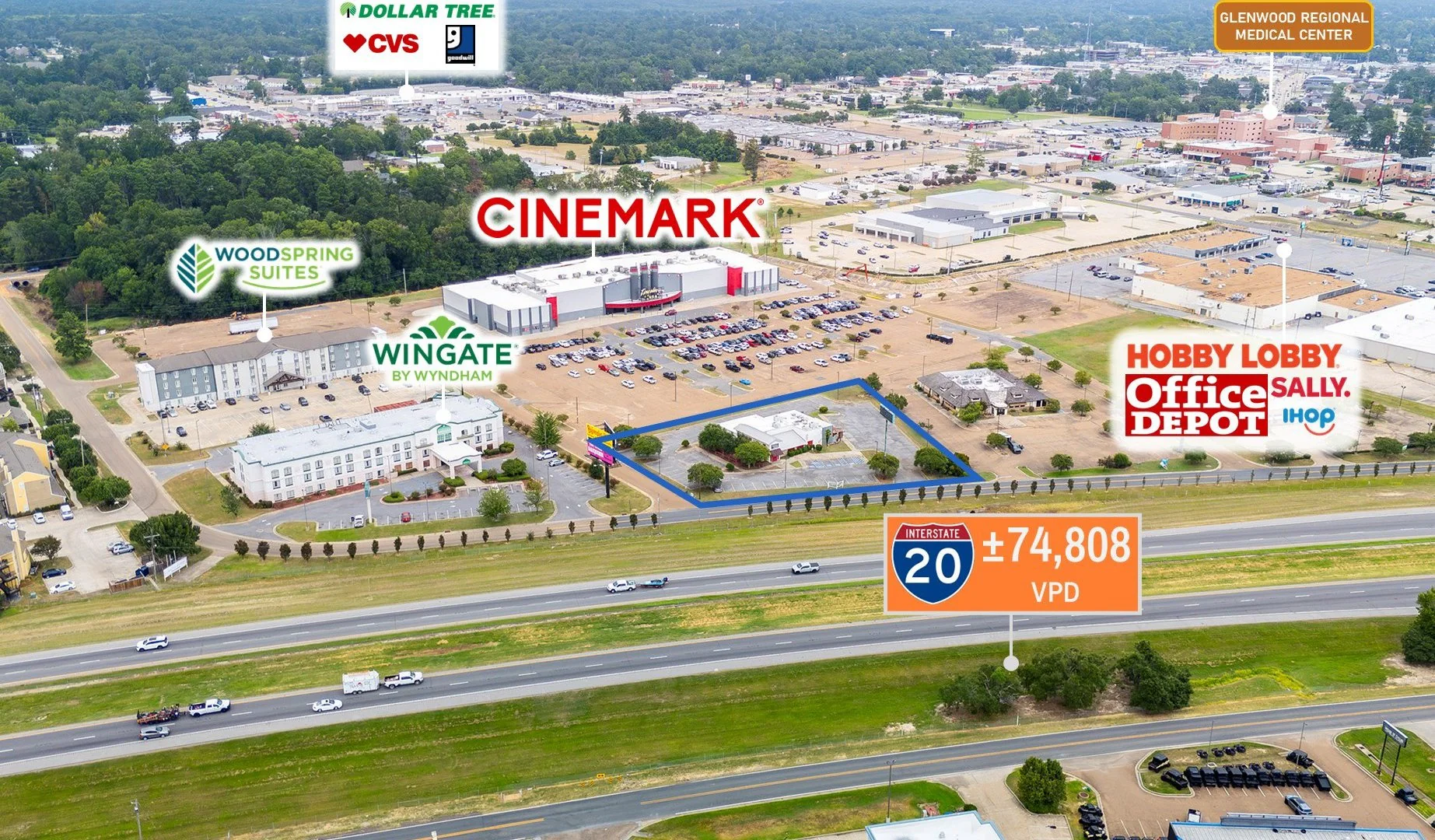 $1 Auction – Former 5,688 SF Restaurant | 75K VPD |… — Sale in West Monroe, LA, photo 7 of 8