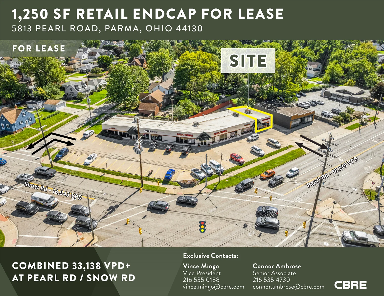 1,250 SF Retail Endcap For Lease — Lease in Parma, OH, photo 1 of 5