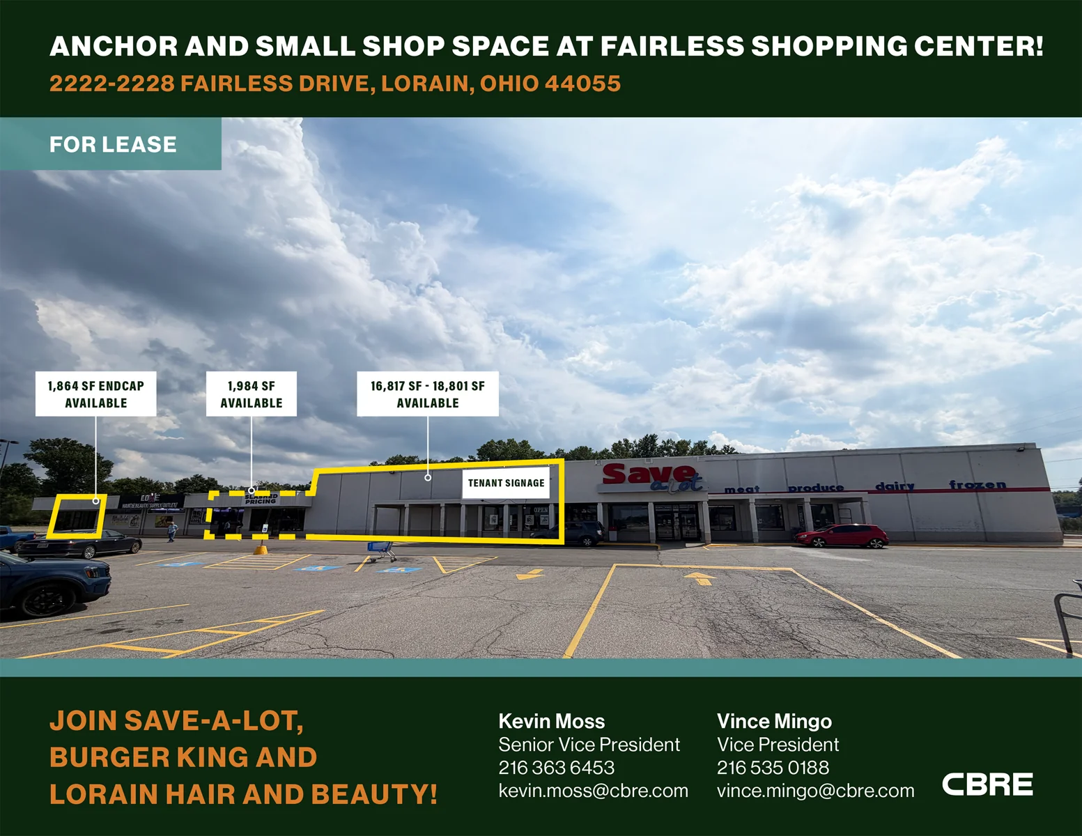 Anchor and Small Shop Space at Fairless Shopping Center — Lease in Lorain, OH, photo 1 of 7