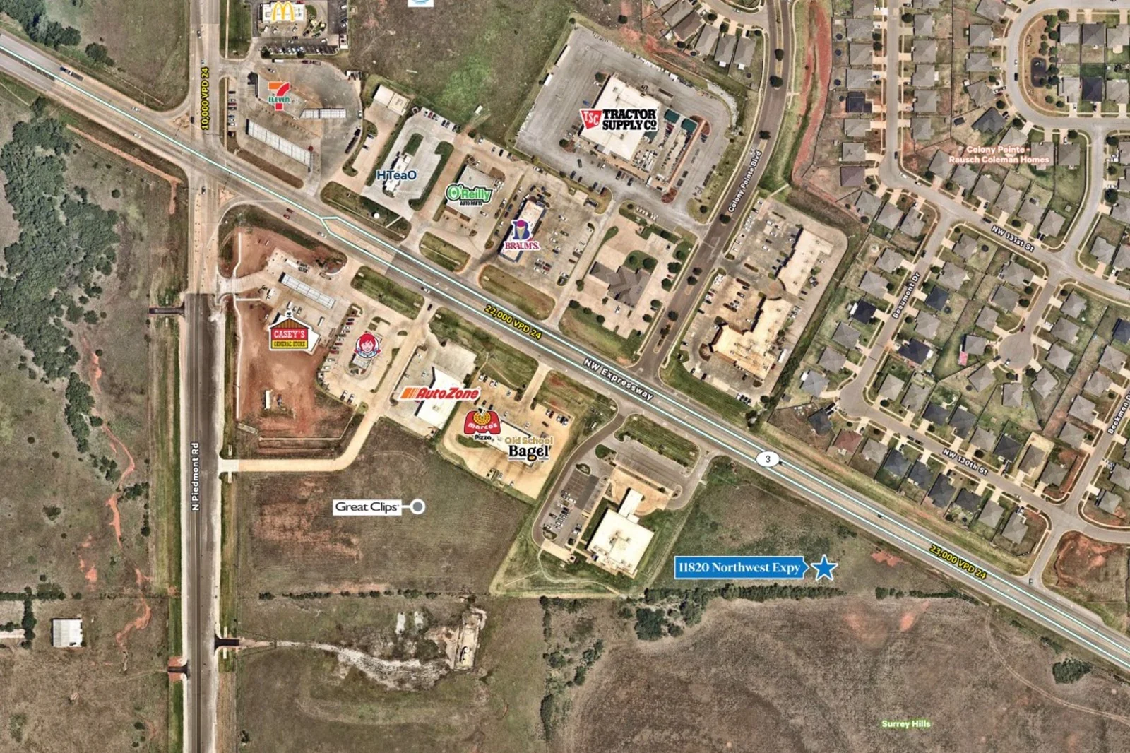11820 NW Expressway Development Land — Sale in Yukon, OK, photo 3 of 3