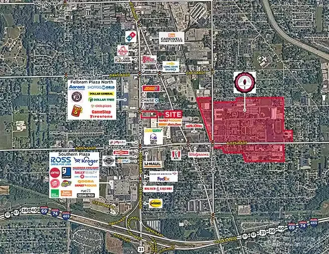 SEC S East St & National Ave — Sale in Indianapolis, IN, photo 1 of 2