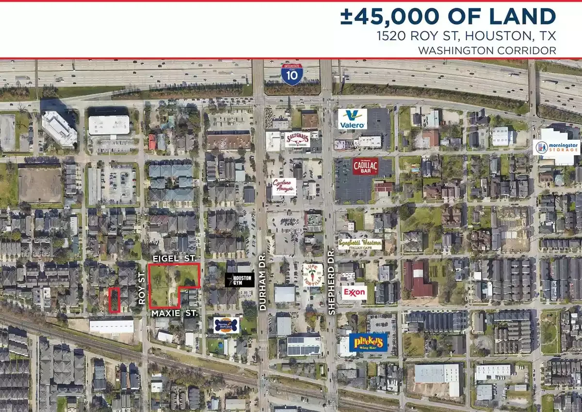45,000 SF of Land